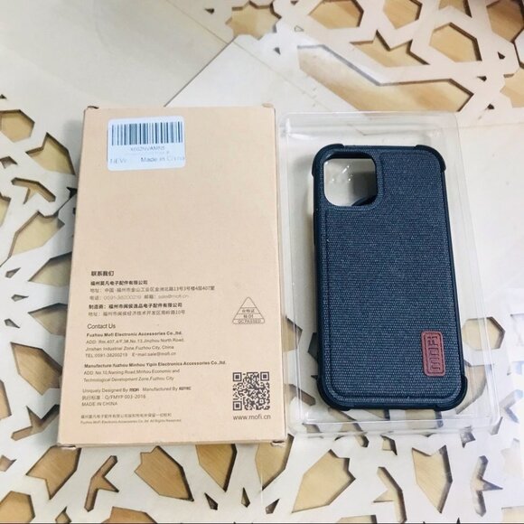 Mofi iPhone 12 5.4” Protective Thin  Slim Shockproof Matte Fabric Case - Picture 7 of 8
